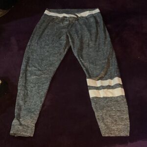 Source Unknown Gray and White Leggings